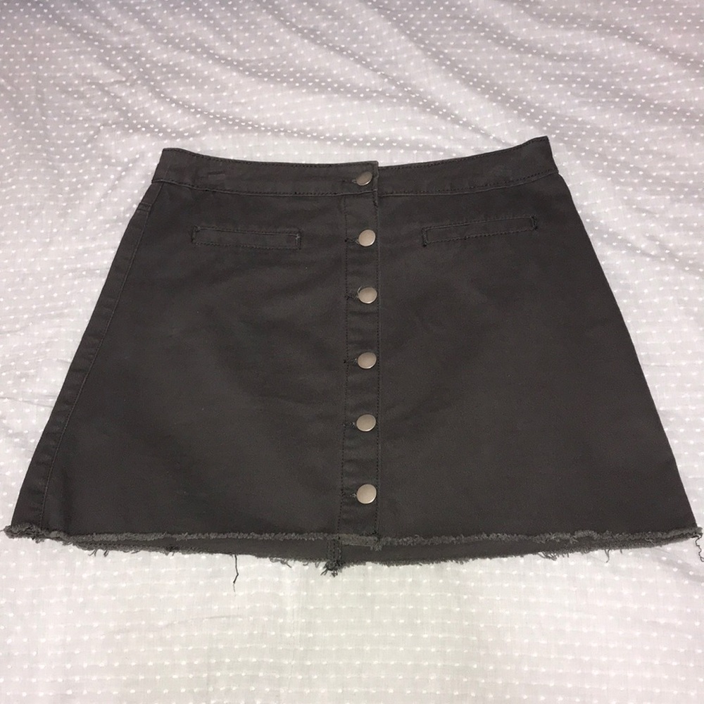 Black jean skirt